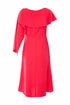 Kate Cooper Dress with overtop frill and sleeve trim in Poppy Red KCS25148